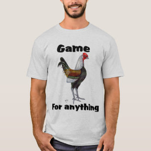 Vieux T-shirt anglais de coq nain de jeu