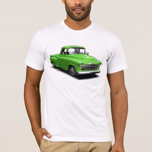 Vieux T-shirt caoutchouteux vert chaud de collecte (Devant)