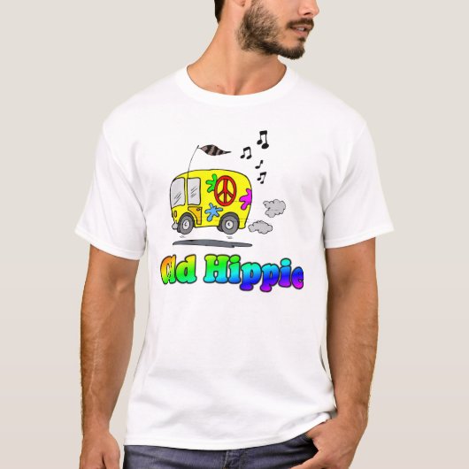Vieux T-shirt hippie d'autobus (Devant)