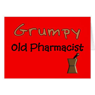 Vieux T-shirts et cadeaux grincheux de pharmacien