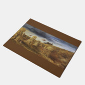 Vieux tapis de porte de grange et de faisans (Incliné)