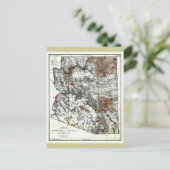 Vieux territoire 1887 de carte de l'Arizona (Debout devant)