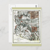 Vieux territoire 1887 de carte de l'Arizona (Devant / Derrière)