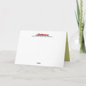 Vieux tracteur carte de Noël : Saison de Noël (Dos)