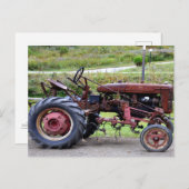 Vieux Tracteur - Carte postale (Devant / Derrière)