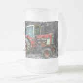 Vieux tracteur international Peinture Frosted Mug (Devant droit)