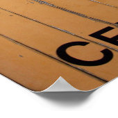 Vieux Train à vapeur Le Mastrou Poster du Wagon Ja (Coin)