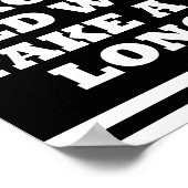 Vieux Trop Fast Funny Poster noir (Coin)