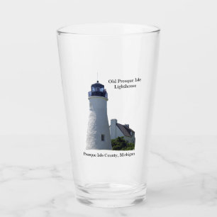 Vieux verre de phare d'île de Presque
