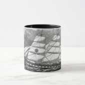 Vieux voilier Mug (Centre)
