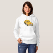 Vieux voiture Jaune Sweat - shirt à capuche (Devant entier)