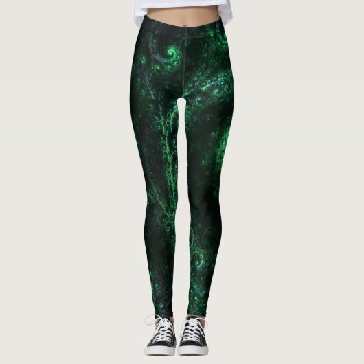 VieuxOnes Fractal Art Design Leggings (Devant)