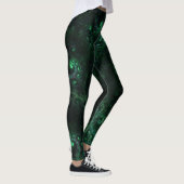 VieuxOnes Fractal Art Design Leggings (Droite)