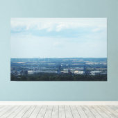 View Across Teesside Canvas Afdruk (Insitu (Houten vloer))