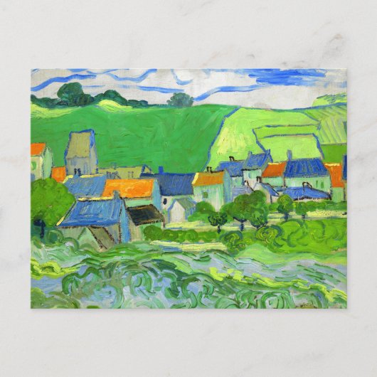 View of Auvers van Gogh Fine Art Briefkaart (Voorkant)