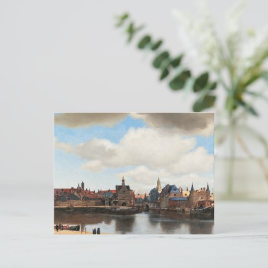 View of Delft by Johannes Vermeer Briefkaart (Staand voorkant)