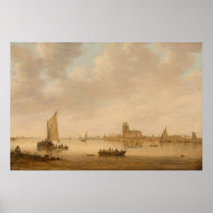View of Dordrecht - Jan van Goyen Fine Art Poster