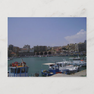 View of Heraklion, Crete seaport Briefkaart