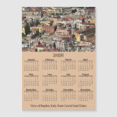 View of Naples, Italy 2026 Calendar Magnetic Card (Voorkant)