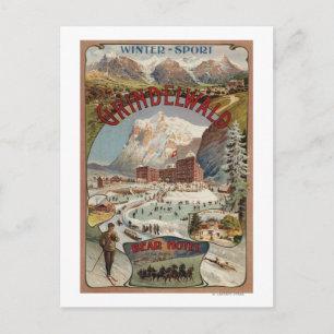 View of the Bear Hotel Promotional Poster Briefkaart