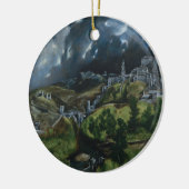 View of Toledo by El Greco Keramisch Ornament (Links)