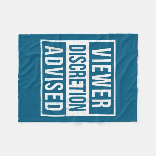 Viewer Discretion Advised Fleece Deken (Voorkant (Horizontaal))