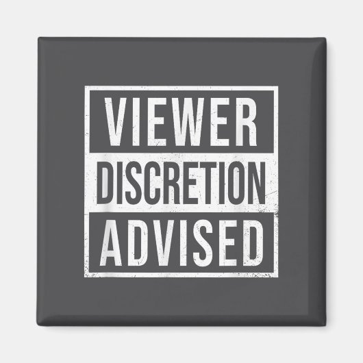 Viewer Discretion Advised  Magneet (Voorkant)