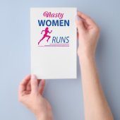 Vieze vrouwen lopen flyer (Hand)