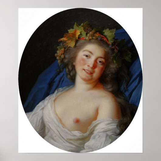 Vigée Le Brun - Bacchante Poster (Voorkant)