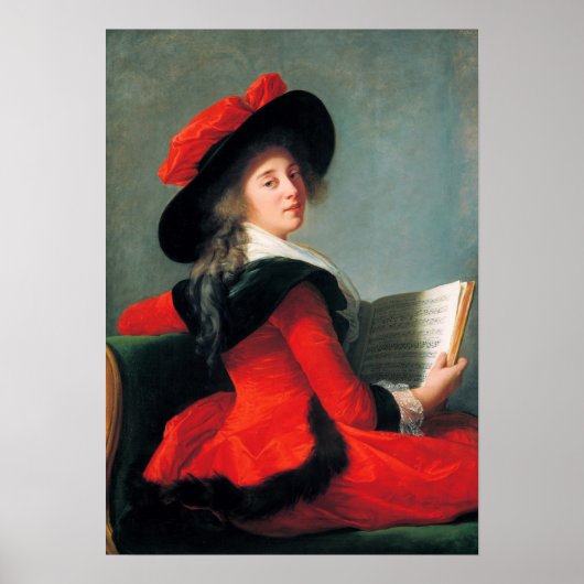 Vigée Le Brun - barones Crussol Poster (Voorkant)