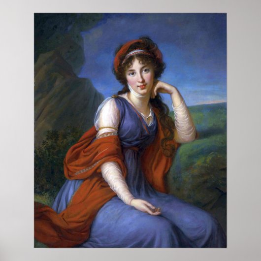Vigée Le Brun - Maria Grigorievna Viazemsky Poster (Voorkant)