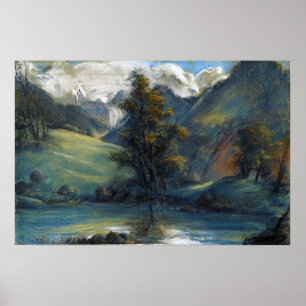 Vigée Le Brun - Meer van Challes en Mont Blanc Poster