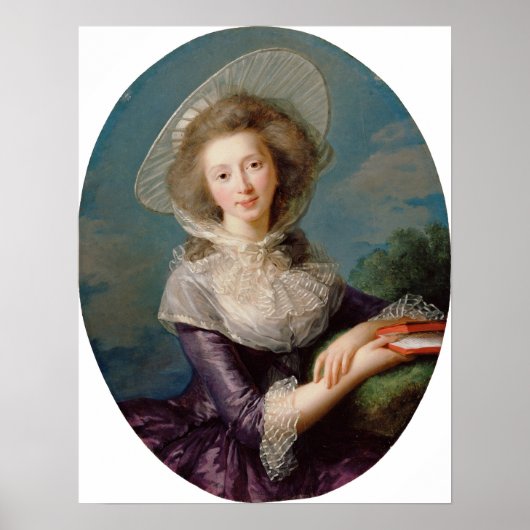 Vigée Le Brun - Vicomtesse De Vaudreuil Poster (Voorkant)