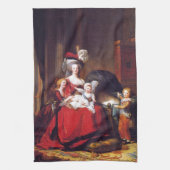 Vigée-Lebrun - Marie Antoinette en haar kinderen Theedoek (Verticaal)