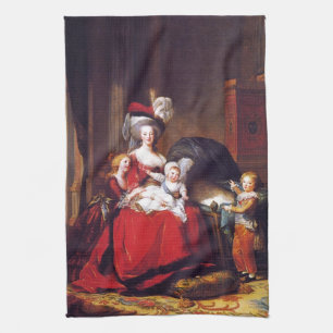 Vigée-Lebrun - Marie Antoinette en haar kinderen Theedoek