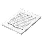 Vigenère Square (Cryptography Tabula Rasa) Notitieblok (Gedraaid)