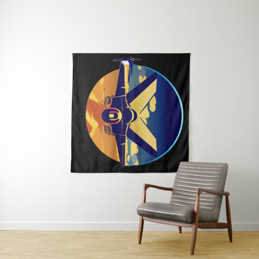 Vighter Jet Plane Wandkleed (In Situ (horizontaal))