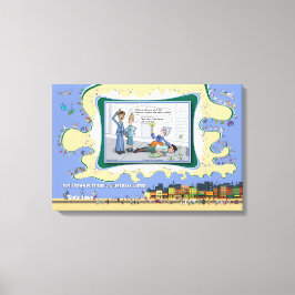 Vigil-Auntie | Absurd Wordplay Humor 24x16 Canvas Afdruk