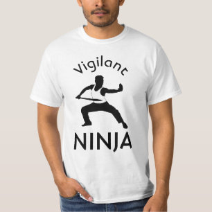 Vigilant Ninja grappig aanpasbaar T-shirt