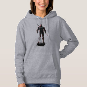 Vigilante Silhouette Spooky Action Graphic Hoodie