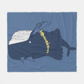 Vigilante Walvis Fleece Deken (Voorkant (Horizontaal))
