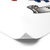 Vigilantia et Honos Heraldisch Wapen Poster (Hoek)