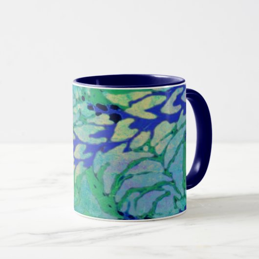 Vigne bleu Vine 11oz Mug (Devant droit)