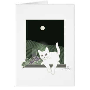 Vigne, Clair de Lune et Chat Blanc