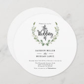 Vigne de verdure rustique | Invitation de mariage  (Devant / Derrière)