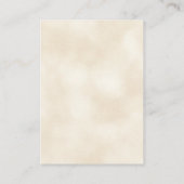 Vigne vieilli Mariage Table  Cartes de place (Dos)