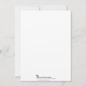 Vignes à fleurs roses Faire-part de mariage (Dos)