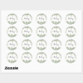 Vignes d'Argent : Autocollant Botanique Monogrammé (Feuille)