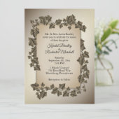 Vignes d'automne Faire-part de mariage 5,5 po x 7, (Debout devant)