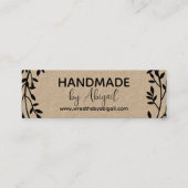 Vignes de couronnes faites main | Carte de visite  (Devant)